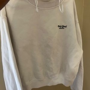White easy soul sweater
